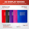 A5 Purple Flexible Cover 40 Pocket Display Book