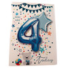 Boy You Are 4 Today Balloon Boutique Birthday Greeting Card