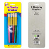 4 Chunky plastic handle Brushes