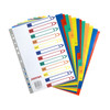 A4 Jan - Dec Month Polypropylene Dividers with Reinforced Index Cover