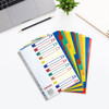 A4 10 Part Polypropylene Dividers with Reinforced Index Cover