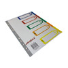 A4 5 Part Polypropylene Dividers with Reinforced Index Cover