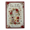 To The One I Love Bear At Window Design Christmas Card