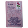 Mum, You`re So Special...Wallet Card (Sentimental Keepsake Wallet / Purse Card)