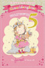 Today You're 5 Little Girl and Bear Design Granddaughter Candy Club Birthday Card