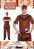 Adult Red Indian Fancy Dress Costume