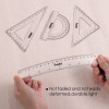 4 Piece Stationery Ruler Combo Set