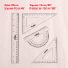 4 Piece Stationery Ruler Combo Set