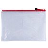 Pack of 12 A4 Red PVC Mesh Zip Bags
