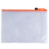 Pack of 12 A4 Orange PVC Mesh Zip Bags