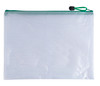 Pack of 12 A3 Green PVC Mesh Zip Bags