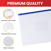 Pack of 12 A4 Clear Zippy Bags with White Zip