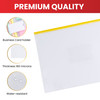 Pack of 12 A4+ Foolscap Clear Zippy Bags with Blue Zip