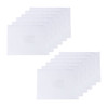 Pack of 12 A3 Clear Zippy Bags with White Zip