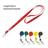 Pack of 100 Blue Lanyards with Swivel Lobster Claw Clasp Clips