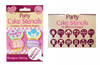 Pack of 2 Queen Cakes of Party Cake Stencils 