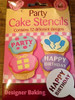 Pack of 2 Queen Cakes of Party Cake Stencils 