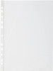 Pack of 100 50 Micron A4 Clear Polypropylene Punched Pockets