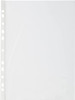 Pack of 100 50 Micron A4 Clear Polypropylene Punched Pockets