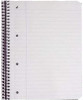 Pack of 5 160 Pages A4 Ruled Margin Spiral Soft Cover Notebooks