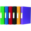 Pack of 10 A4 25mm Assorted Polypropylene 2 Ring Binders