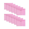 Pack of 12 Janrax A3 Pink Document Wallets - Button Stud Folder