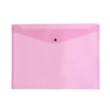 Pack of 12 Janrax A3 Pink Document Wallets - Button Stud Folder