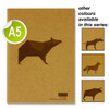 A5 80 Pages 110gsm Animalia Design Kraft Notebook by Icon Art