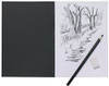 A5 40 Pages 140gsm White Cartridge Paper Black Card Cover Sketch Book