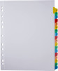 20 Part A-Z Index Extra Wide Dividers Reinforced Multi-Colour Tabs