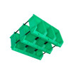 Stackable Green Storage Pick Bin with Riser Stands 170x118x75mm