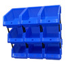 Stackable Blue Storage Pick Bin with Riser Stands 245x158x108mm