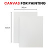 30x40cm Blank White Flat Stretched Board Art Canvas By Janrax