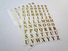 Pack Of 5 - 10mm 140 Gold A-Z Letters Ivy Self Adhesive Sticky Labels