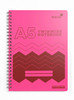 A5 160 Pages Twin Wire Notebook with Durable Wipe Clean Cover