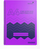 A4 160 Pages Twin Wire Notebook with Durable Wipe Clean Cover