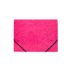 A4 Pink Card 3 Flap Folder With Elastic Closure