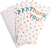 8 Pack Glitter Finished Thank You Cards with Spots