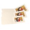 Pack of 50 Kenro Slip In Photo Folder 6x4" Upright Ivory Silver PM029