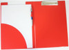 Foolscap Red PVC Foldover Clipboard