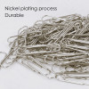 Pack of 50 78mm Nickel Silver Paper Clips