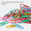 Pack of 100 Assorted Coloured 50mm Paper Clips