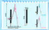 Single Blue OR Pink Compass Divider with Pencil
