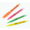 Pack of 12 Slim Pink Highlighter Pens - Chisel Tip