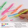 Pack of 12 Slim Green Highlighter Pens - Chisel Tip