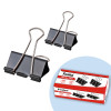 Pack of 12 Black 25mm Foldback Binder Clips