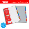 12 Part A4 PP Coloured Index Filing Dividers