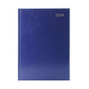 2024 A5 Day Per Page Blue Appointments Diary