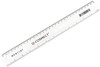 Pack of 10 Acrylic Shatter Resistant Rulers 30cm Clear 