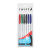 Pack of 6 Assorted Pull Cap Ballpoint Pens